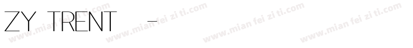 ZY TRENT字体字体转换